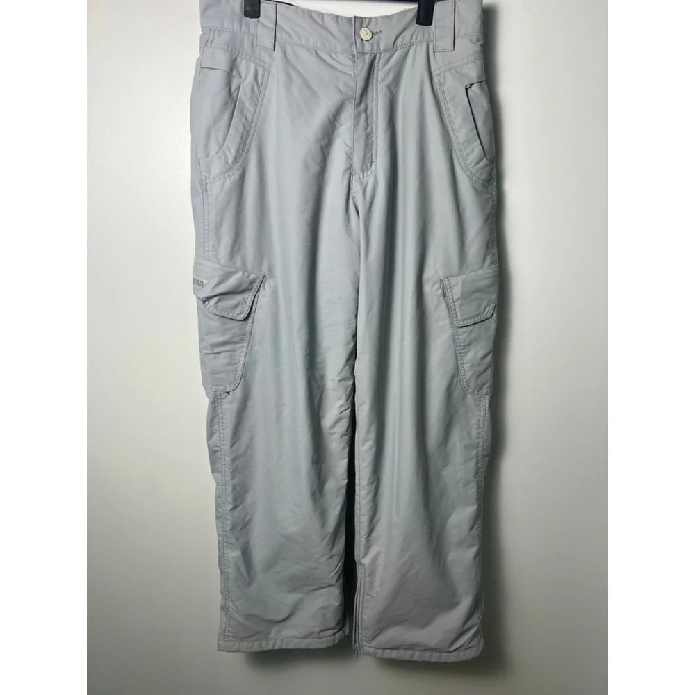 Billabong Snow Pants Men XL Grey Weather Defense Cargo Ski Snowboard Outerwear‎